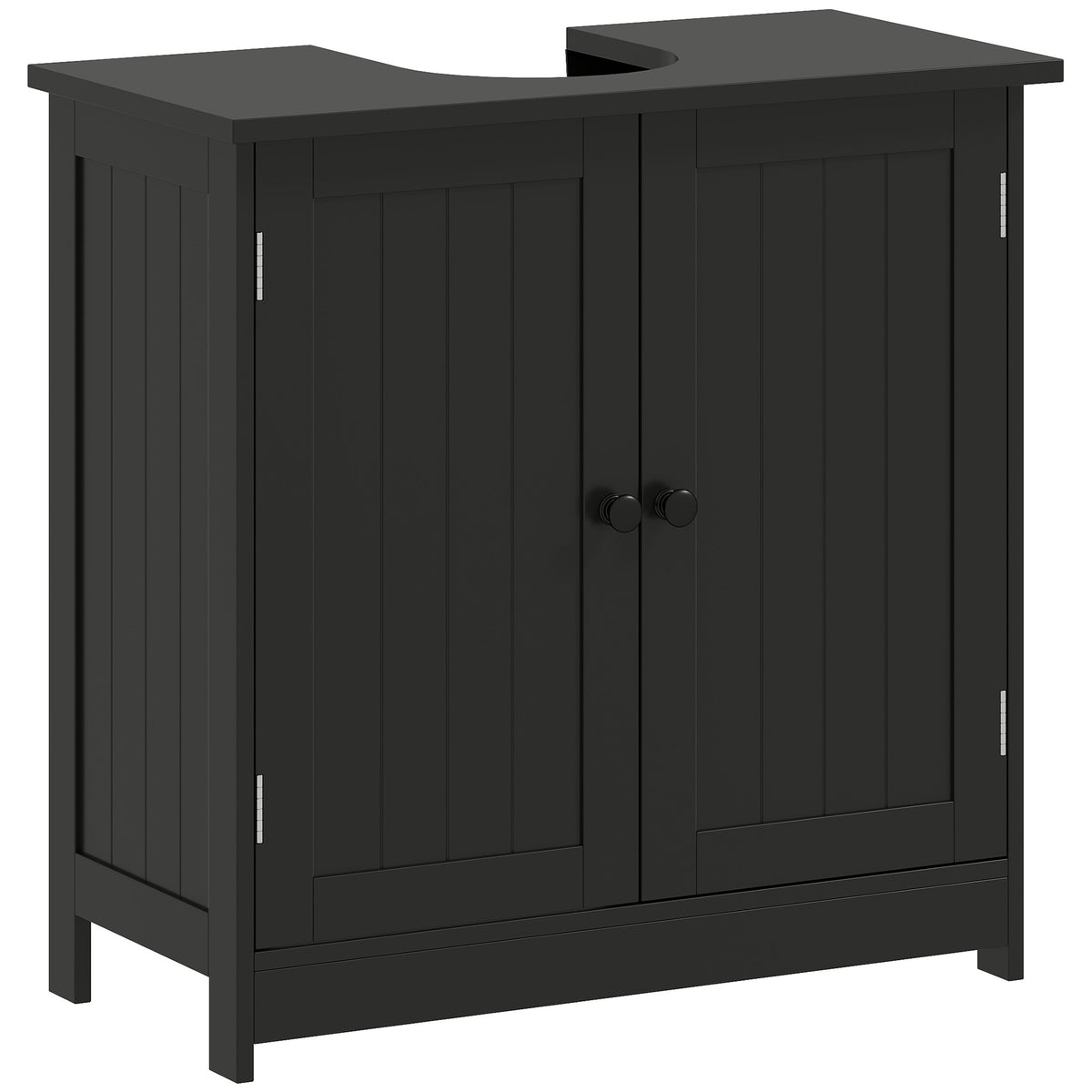 Mueble de lavabo bajo fregadero con 2 puertas y estante