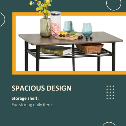 Conjunto de mostrador de 3 piezas con mesa y taburetes
