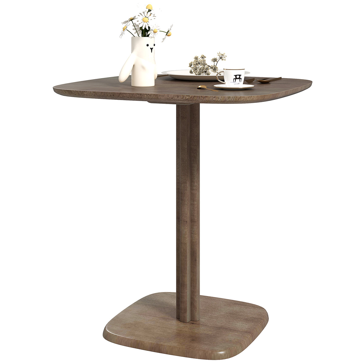 Modern wooden dining table