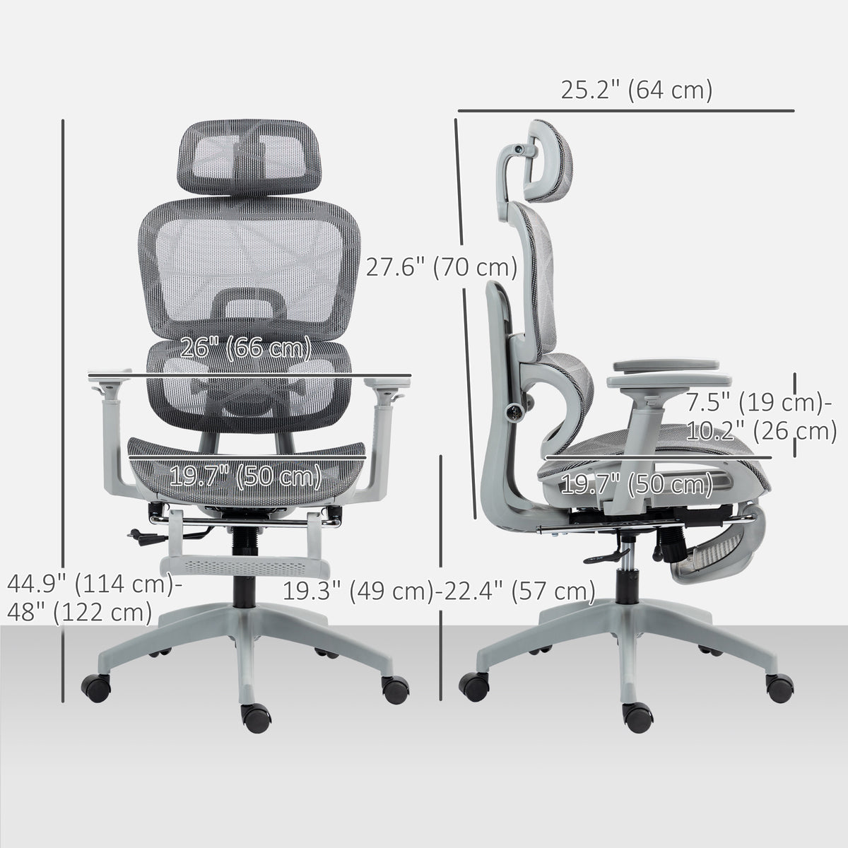 Ergonomic mesh office chair