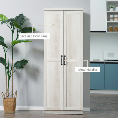 5-Tier Kitchen Pantry Cabinet with Doors