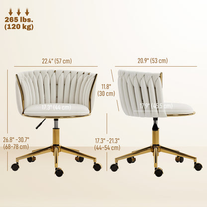 Office Chair Woven Back Adjustable Height