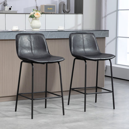 Upholstered counter height bar stools set of 2