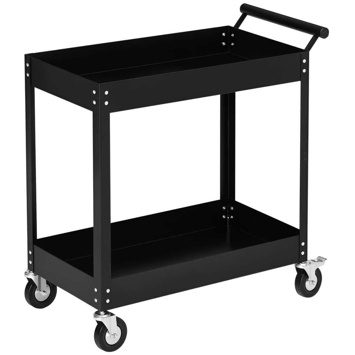 Rolling Tool Cart 2-Tier Service Utility Cart