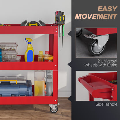 3-Tier Rolling Heavy Duty Utility Tool Cart