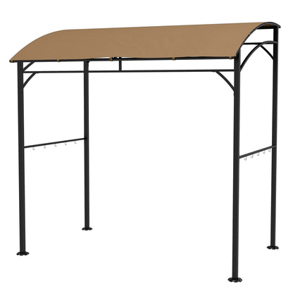 Cenador curvo para barbacoa de 7' x 5'