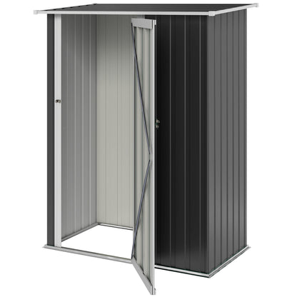 Outdoor Storage Shed 5 x 3 ft Sloped Roof