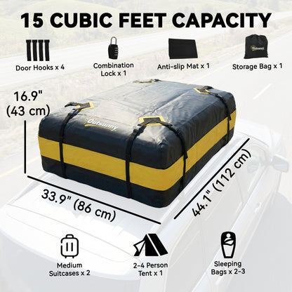 Waterproof Rooftop Cargo Bag 600 L Capacity