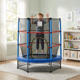 Kids Trampoline 55 in. with Safety Enclosure Net