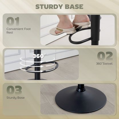 Set of 2 swivel bar stools