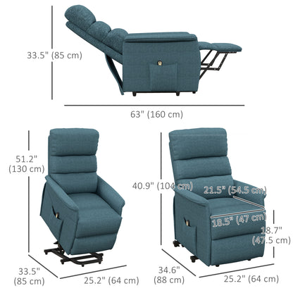 Sillón elevador eléctrico reclinable con mando a distancia
