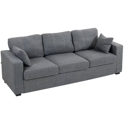 Modern 3-Seater Upholstered Living Room Sofa