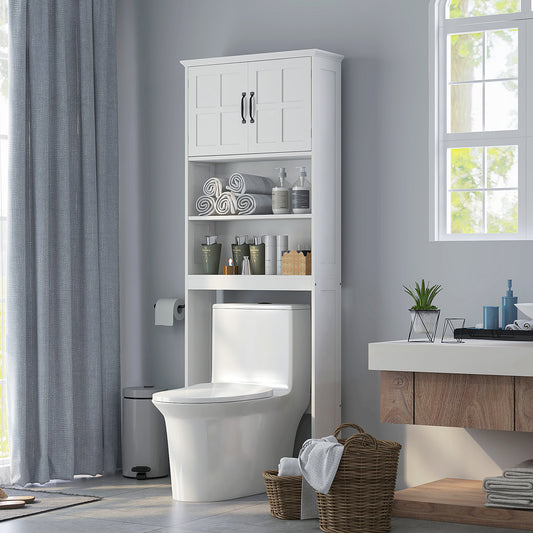 Over Toilet Storage Cabinet with Open Shelves