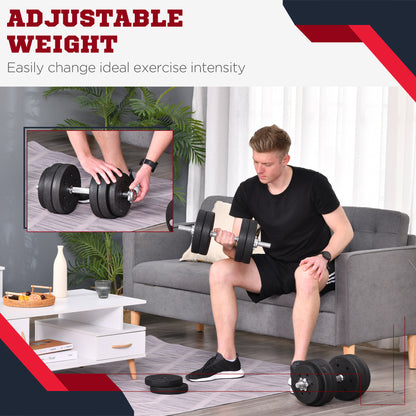 Adjustable Dumbbells 30 kg — Set of 14