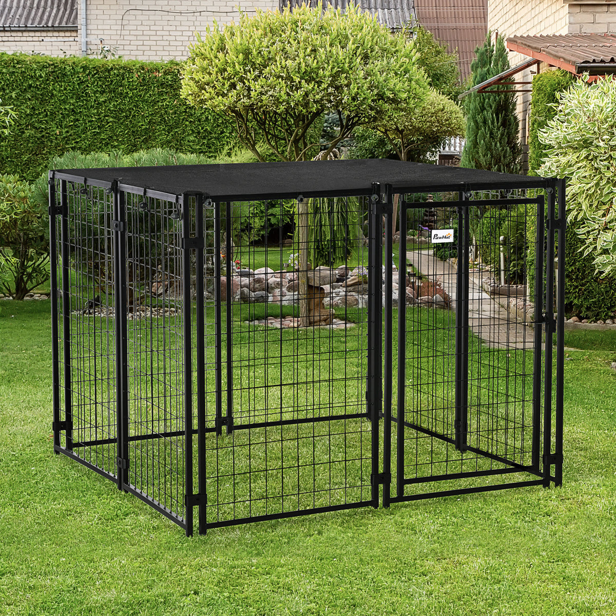 Outdoor dog kennel lockable playpen