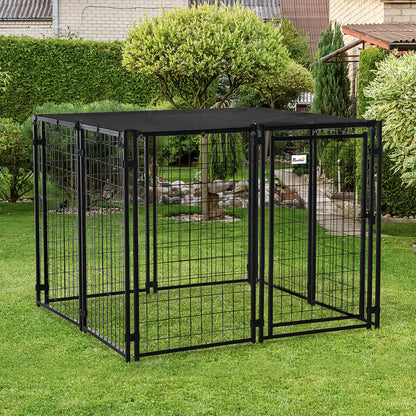 Outdoor dog kennel lockable playpen