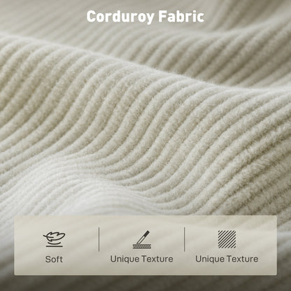 Sofa 3 seater modern corduroy spring cushions