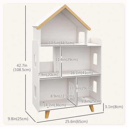 Toy storage organizer cabinet 3-tier bookshelf