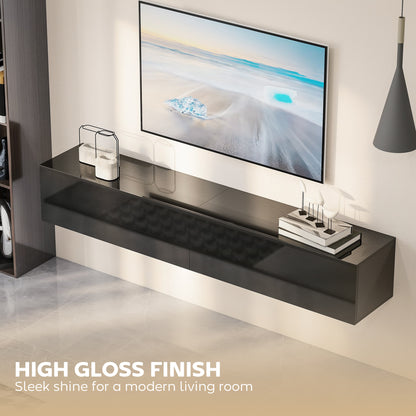 Modern floating wall TV stand