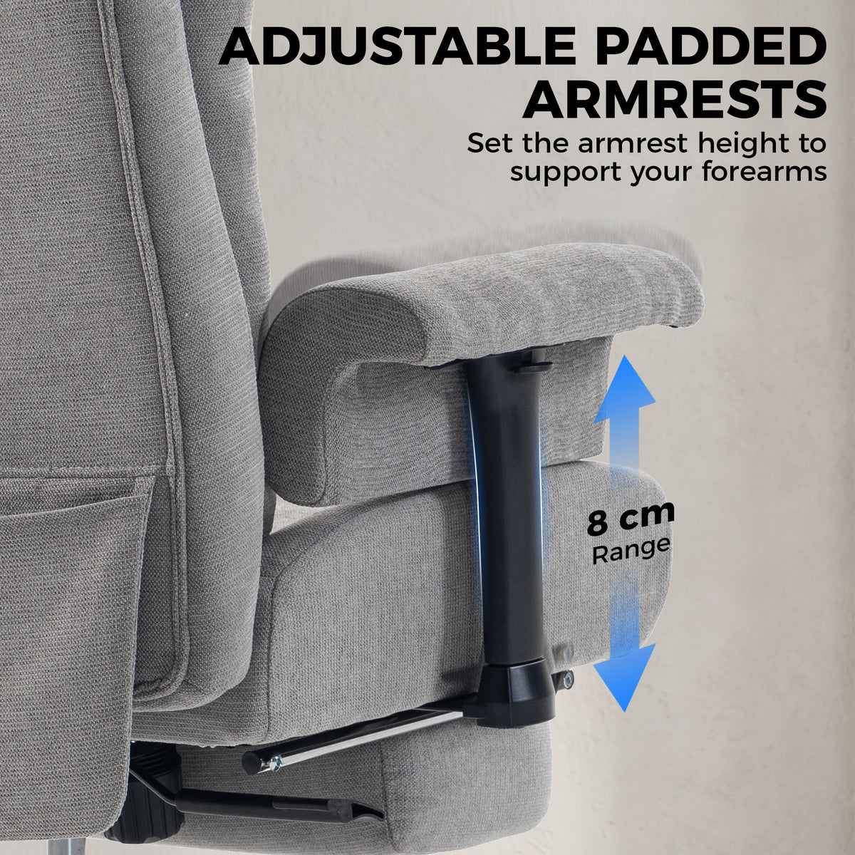 Heavy-duty big and tall ergonomic office chair
