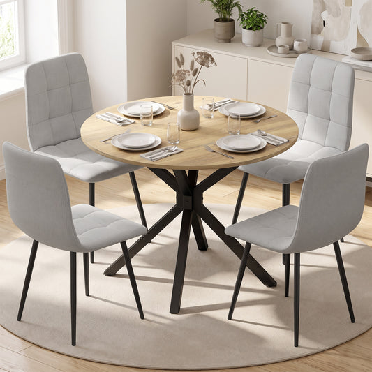 Juego de comedor industrial de 5 piezas