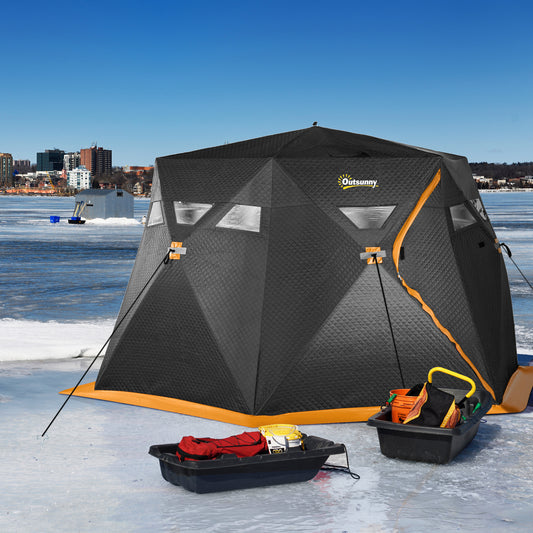 4 Person Insulated Pop-Up Ice Fishing Shelter