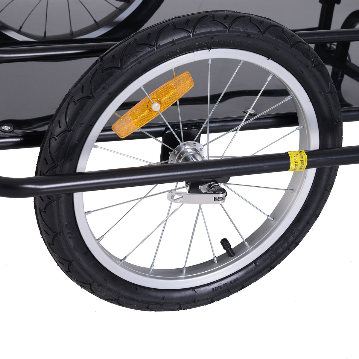 Folding Bike Cargo Trailer with Universal Hitch