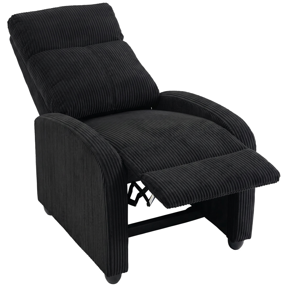 Manual Push-Back Recliner Chair in Corduroy