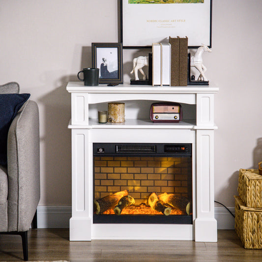 Electric Fireplace with Mantel Freestanding