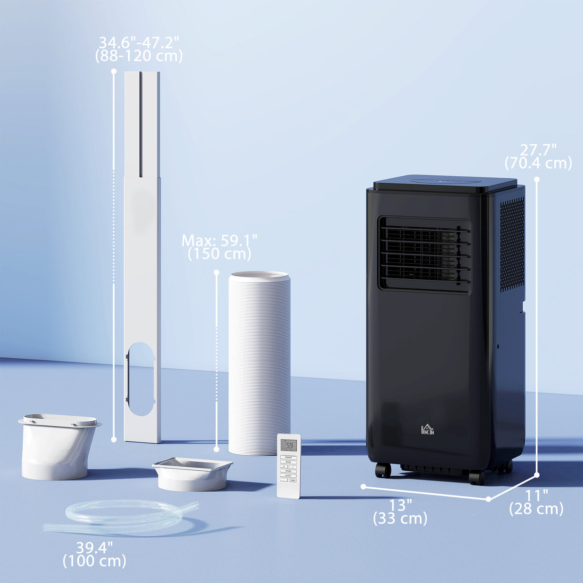 Portable air conditioner 8000 BTU 345 sq ft dehumidifier