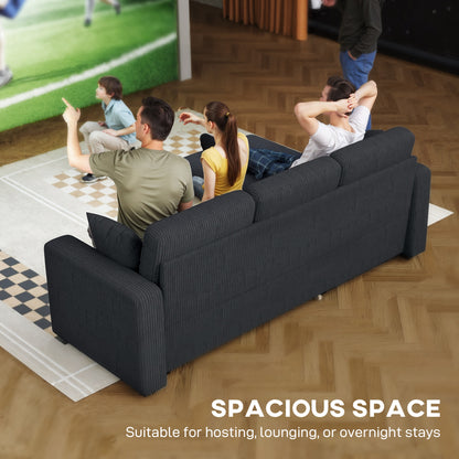 Sofá cama convertible de 206 cm con almacenamiento integrado