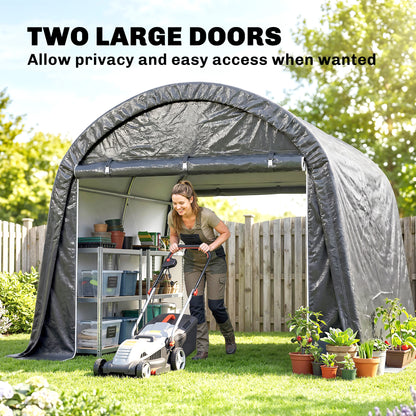 Portable Outdoor Storage Shed 10 ft x 10 ft