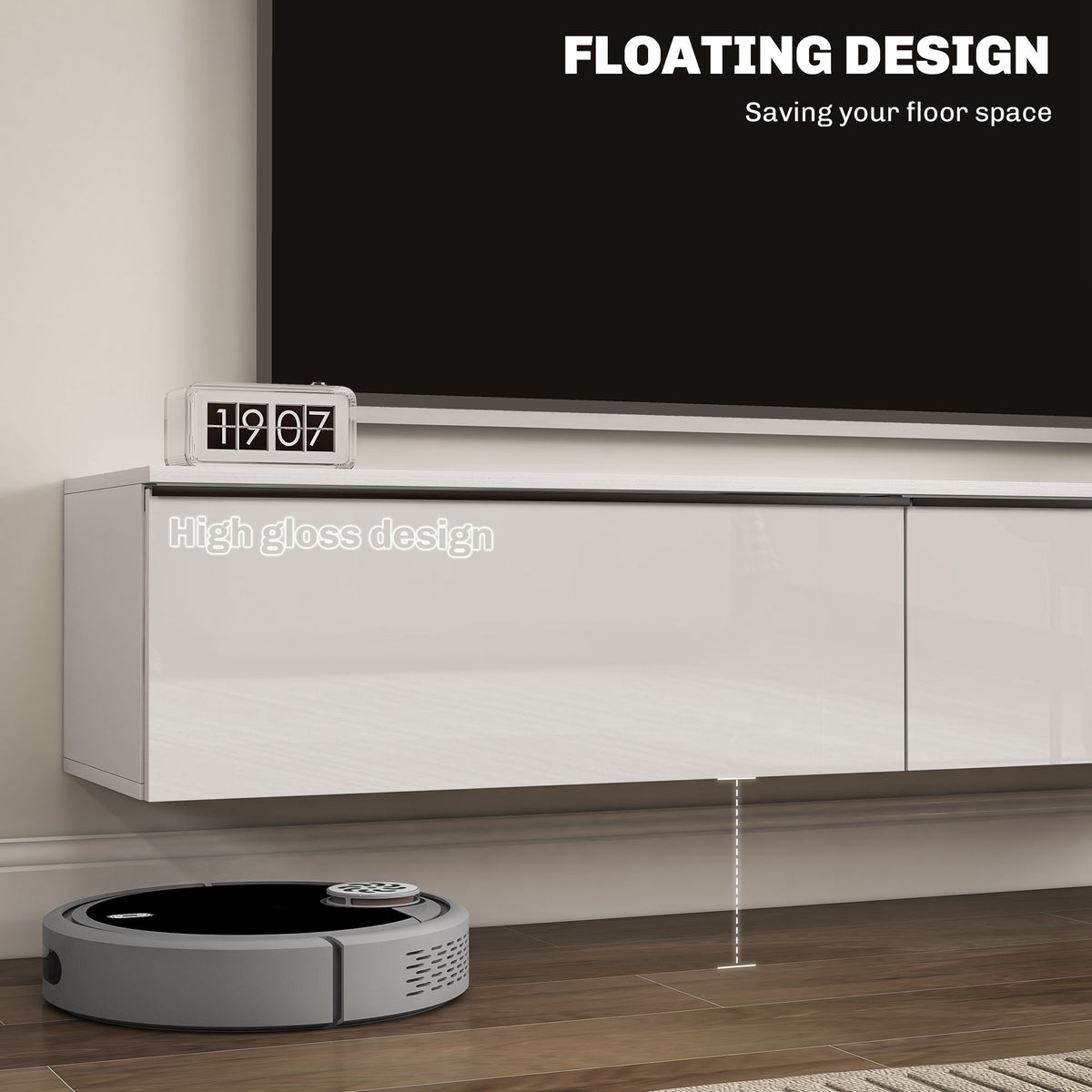 Wall mounted modern floating TV stand