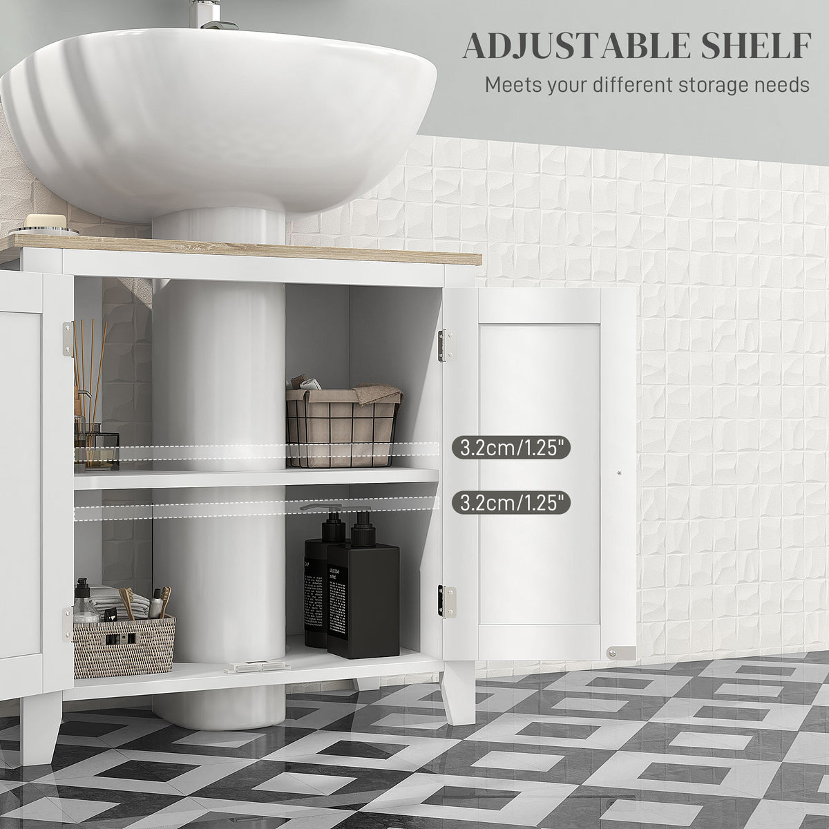 Bathroom sink vanity cabinet in wood
