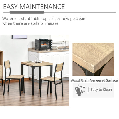 3-Piece Dining Table Set for Small Spaces
