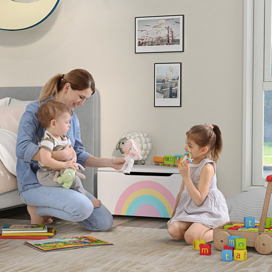 Toy Chest with Lid and Storage Bench