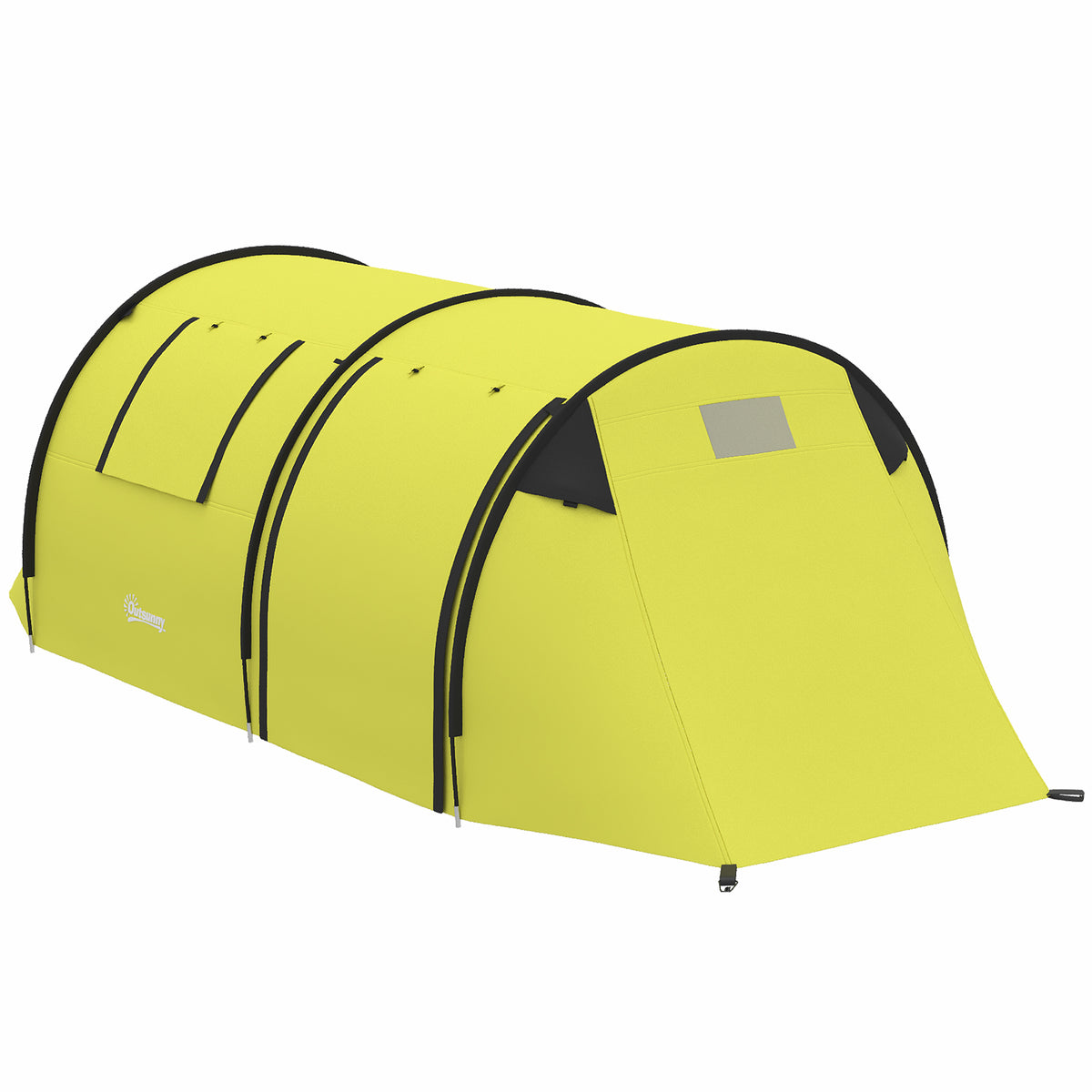 2-Room Waterproof Camping Tent for 3-4 People