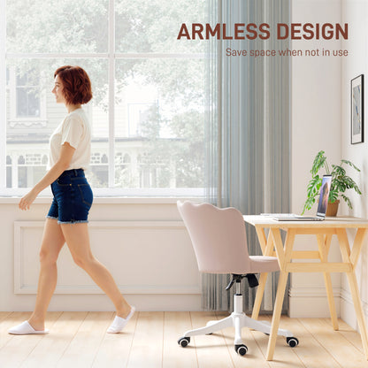 Office chair armless swivel adjustable height desk chair