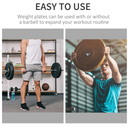 Grip Weight Plate Set for Strength Training — Set of 6