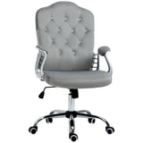 Office chair velvet tufted adjustable swivel task