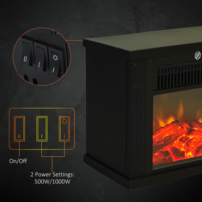 Mini Portable Standing Electric Fireplace 1000W