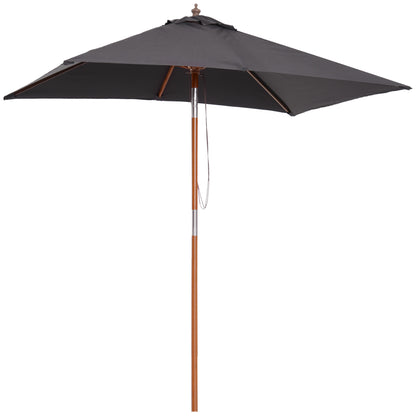 Rectangular Patio Umbrella Tilt 200 x 150 cm
