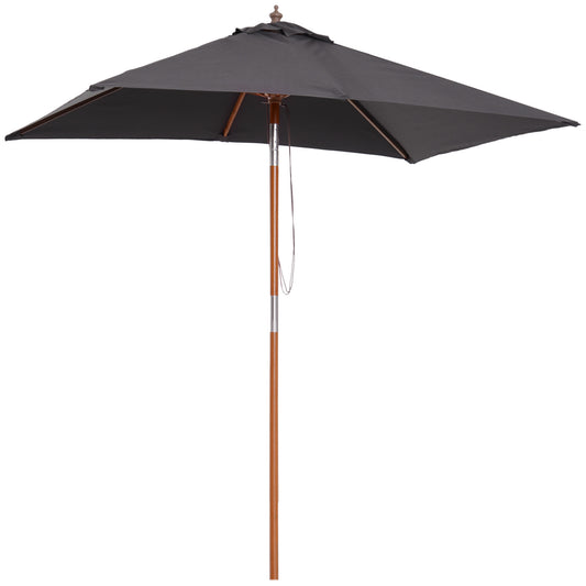 Rectangular Patio Umbrella Tilt 200 x 150 cm
