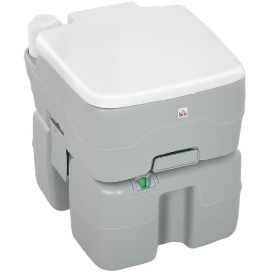 Portable camping toilet flushable with tanks 20L