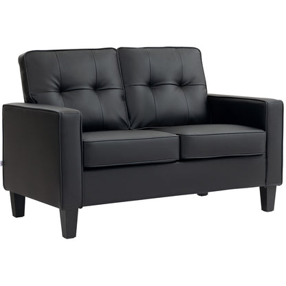 2-Seater Loveseat Faux Leather 51 inches