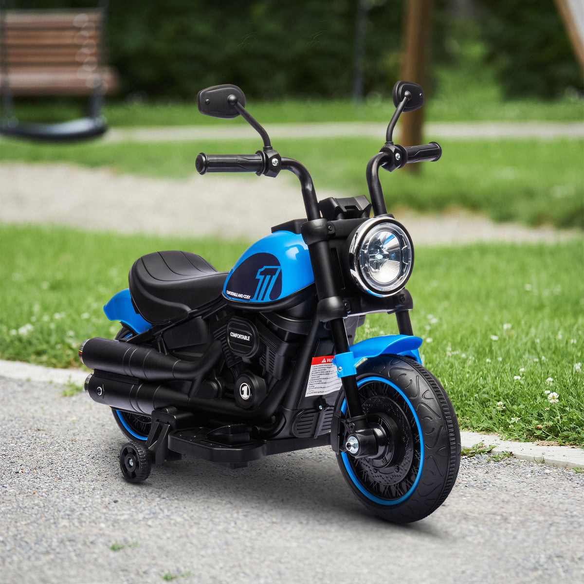 Electric Motorcycle Kids 6V with Training Wheels