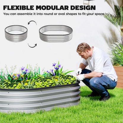 Modular Galvanized Steel Raised Garden Bed