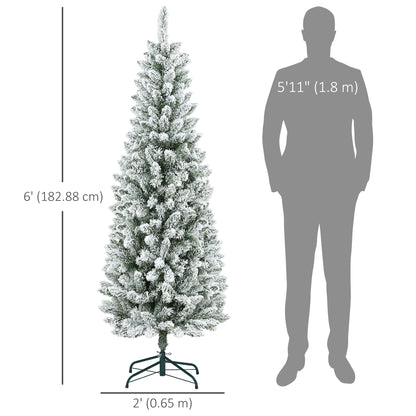 Árbol de Navidad de lápiz flocado
