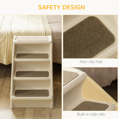4-level portable folding pet stairs