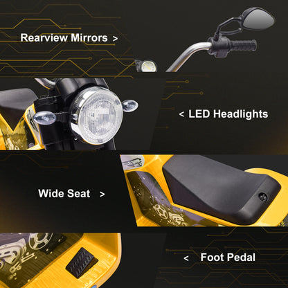 Kids Electric Dirt Bike 3-Wheel Ride-On 6V
